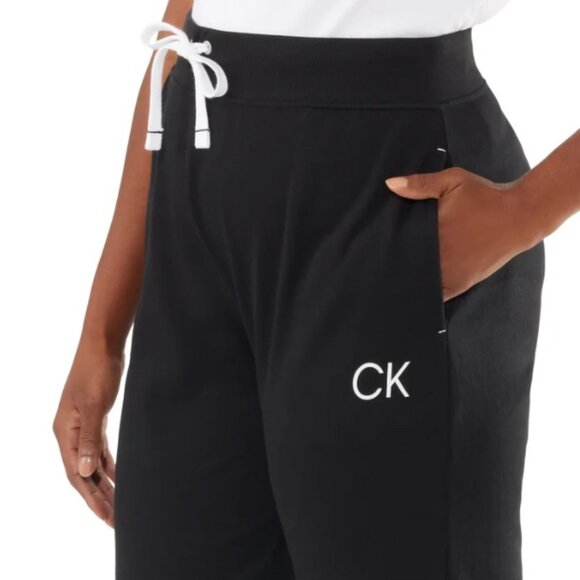 NWT Calvin Klein Women's Logo Jogger, 2-pack, Black Pack - Picture 6 of 10